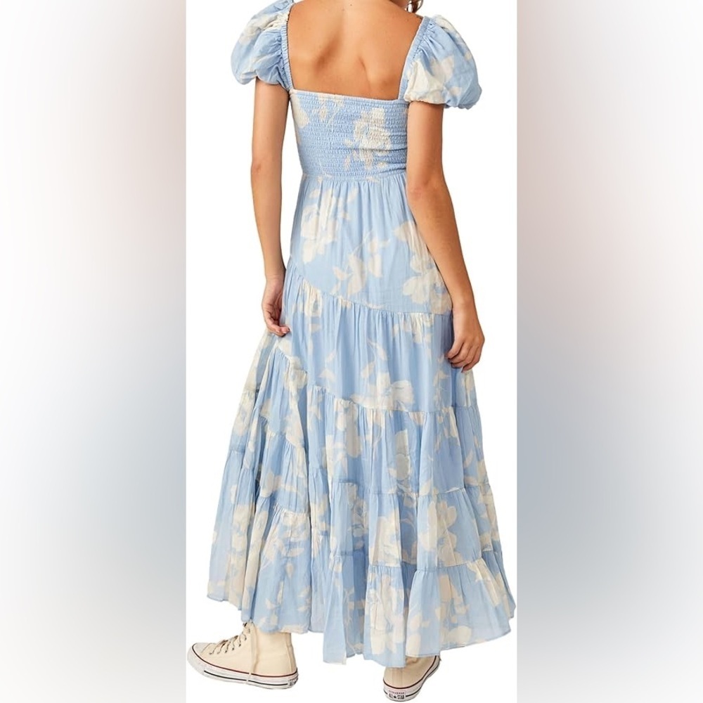 FREE PEOPLE Sundrenched Short Sleeve
Maxi Dress - Picture 2 of 11